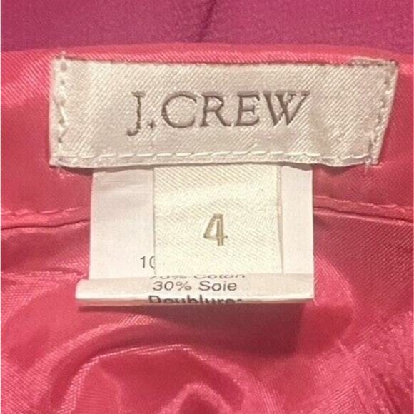 J.CREW Pink Strapless Spring Summer Party Going Out Dress With Pockets Size 4 - Picture 6 of 8